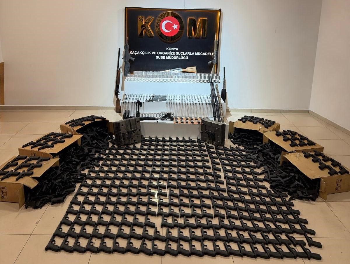 Konya'da kaçak silah imalatı operasyonunda 4 şüpheli cezaevine gönderildi