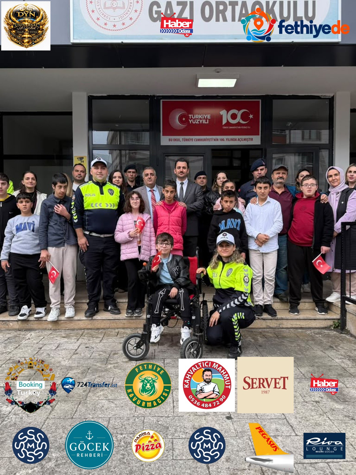 Artvin'de DMD'li öğrencinin polis ve jandarma araçlarıyla tur hayali gerçek oldu