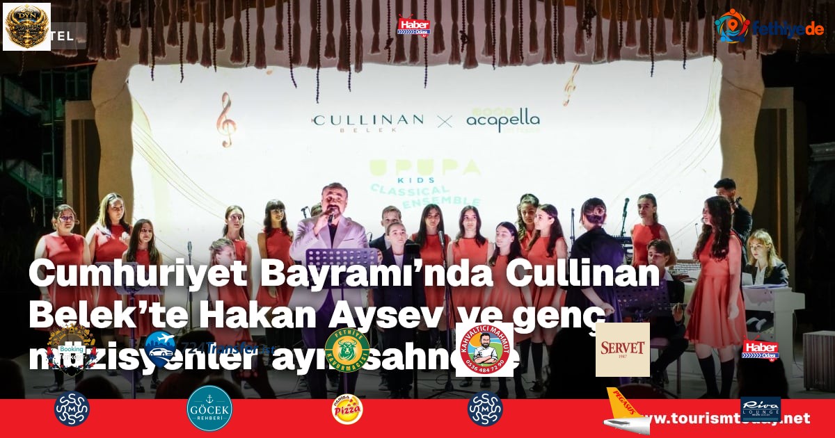 Cumhuriyet Bayramı'nda Cullinan Belek'te Hakan Aysev ve genç müzisyenler aynı sahnede