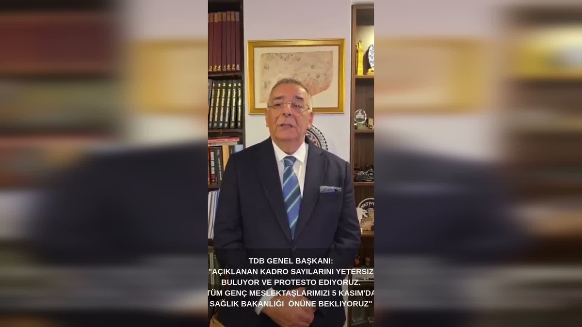 Türk Dişhekimleri Birliği diş hekimi atama kadrolarını yetersiz bulup protesto ediyor