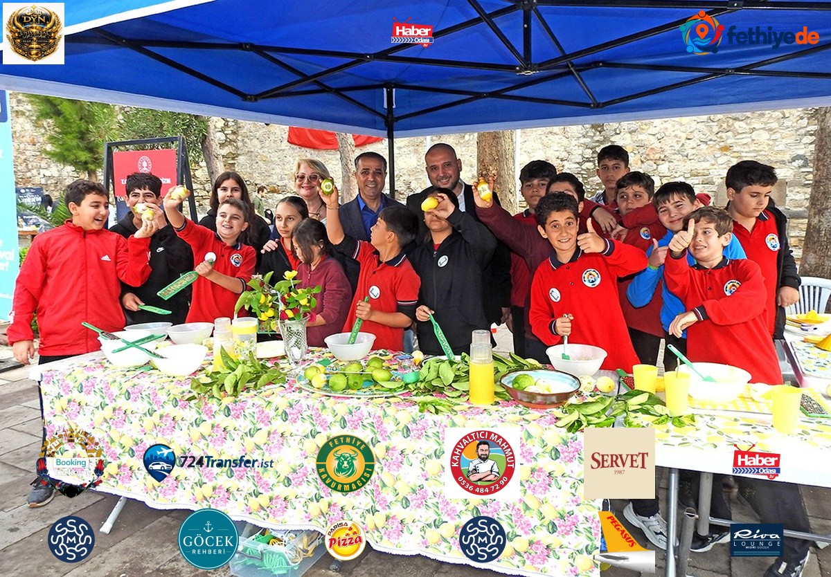 Çeşme Kalesi'ndeki atölyede çocuklar yerel limonla limonata yapmayı öğrendi