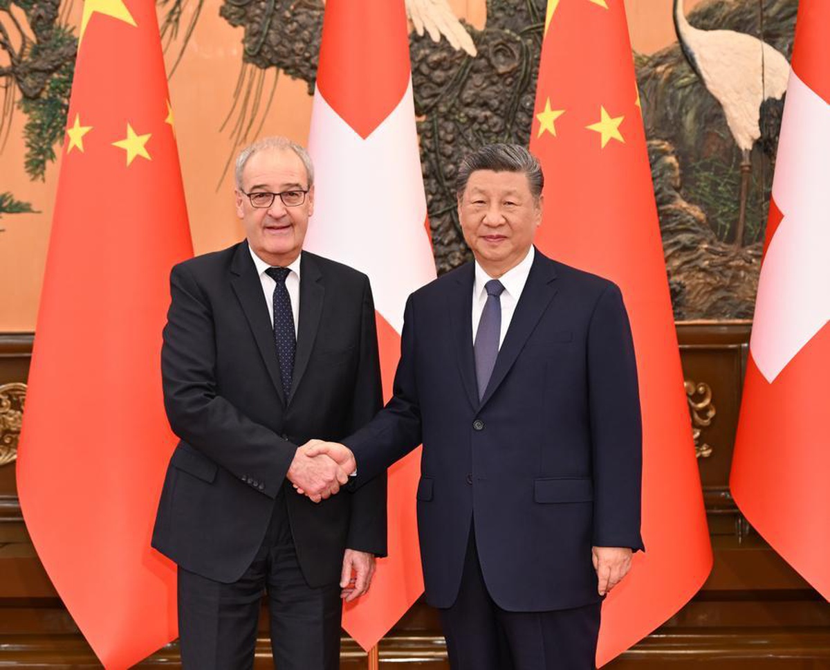 Xi ve Parmelin Beijing'de güncellenen serbest ticaret protokolüne tanıklık etti