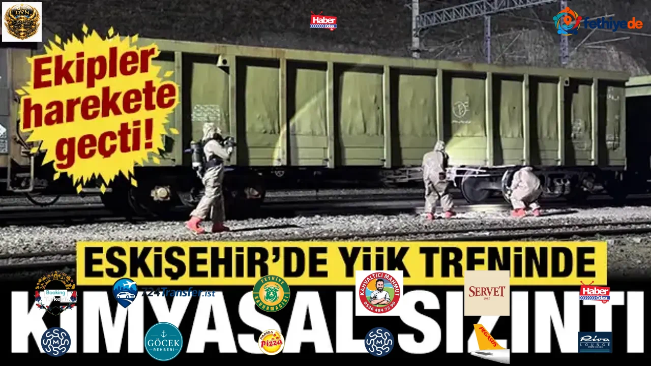 Eskişehir'de yük treninde kimyasal sızıntı alarmı: Ekipler harekete geçti!