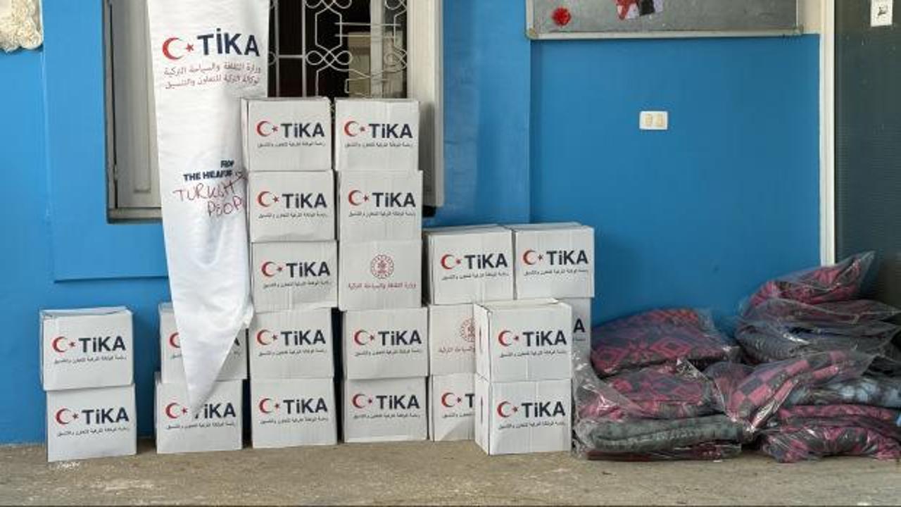 TİKA'dan İsrail'in saldırıları nedeniyle yerinden edilen Lübnanlı ailelere yardım