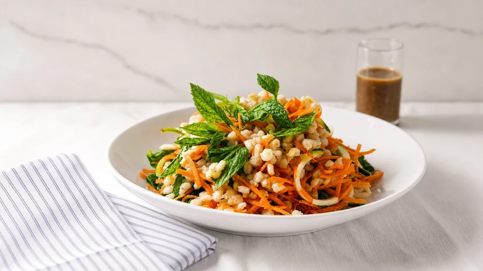 Kabaklı Havuçlu Buğday Salatası Tarifi