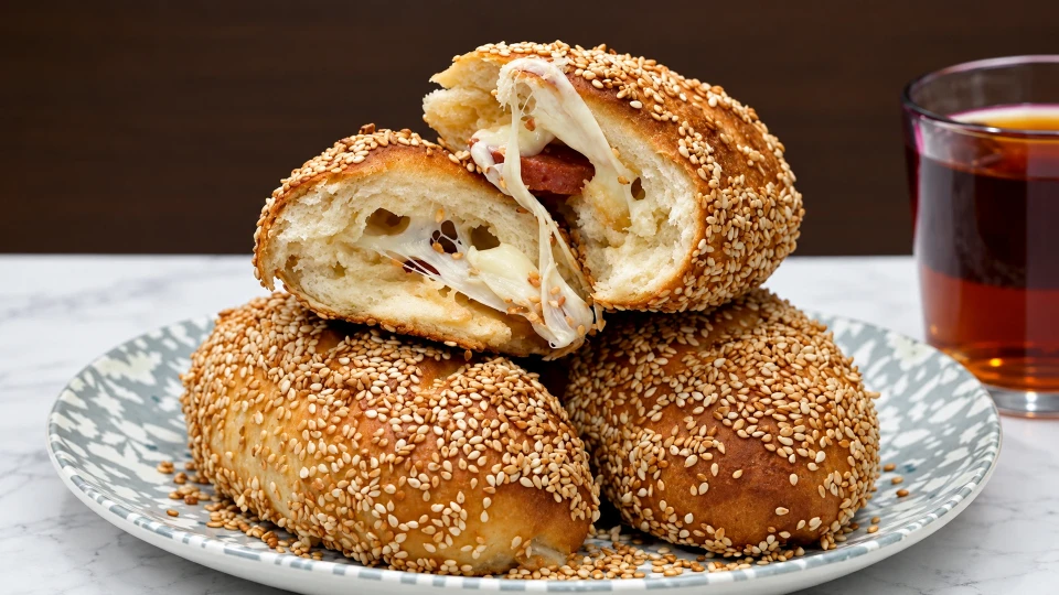 Kaşarlı Sucuklu Simit Poğaça Tarifi