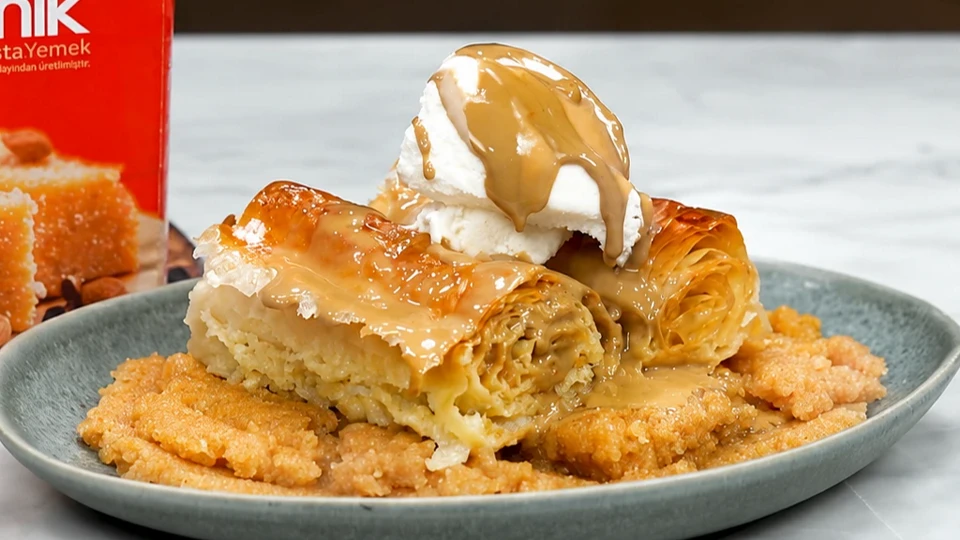 Baklava Yufkasında İrmik Helvası Tarifi